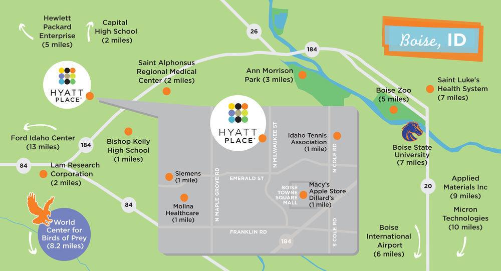 Hyatt Place Boise/Towne Square Extérieur photo